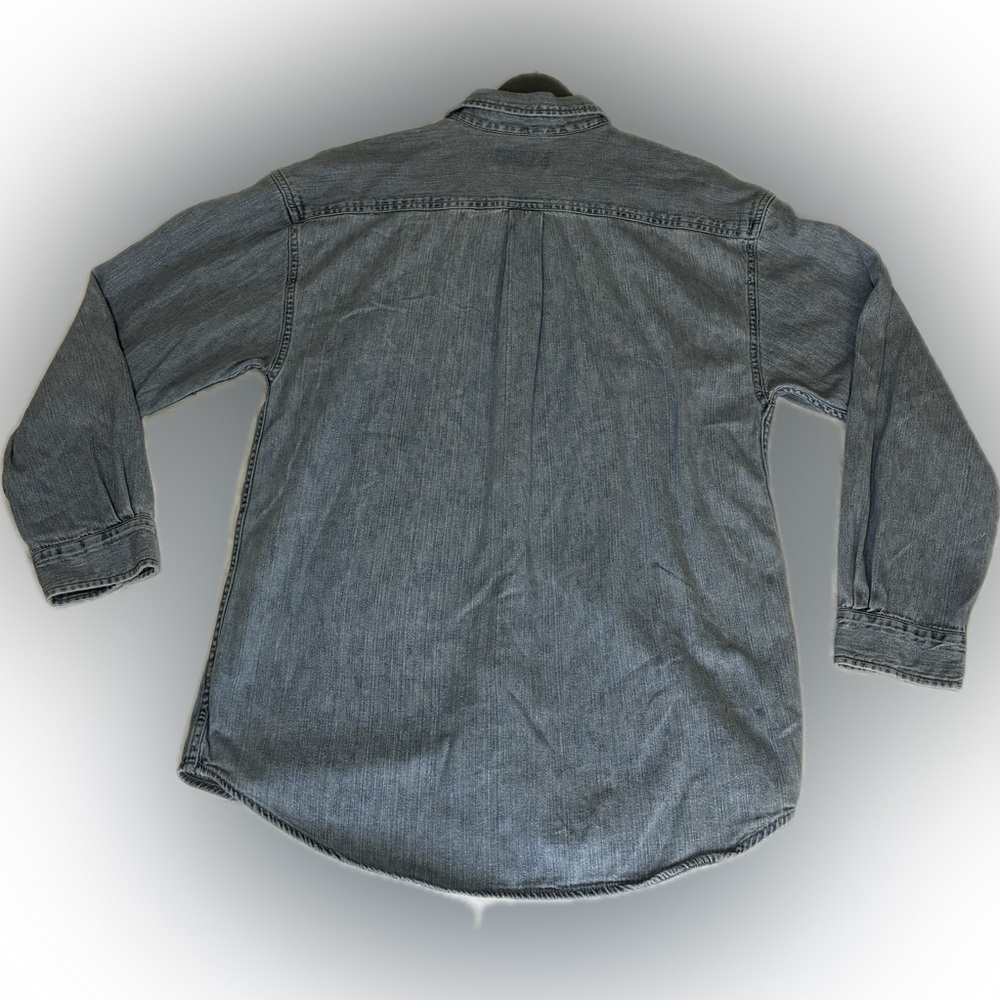 Denim Blue Button Down Shirt - Picture 2 of 7